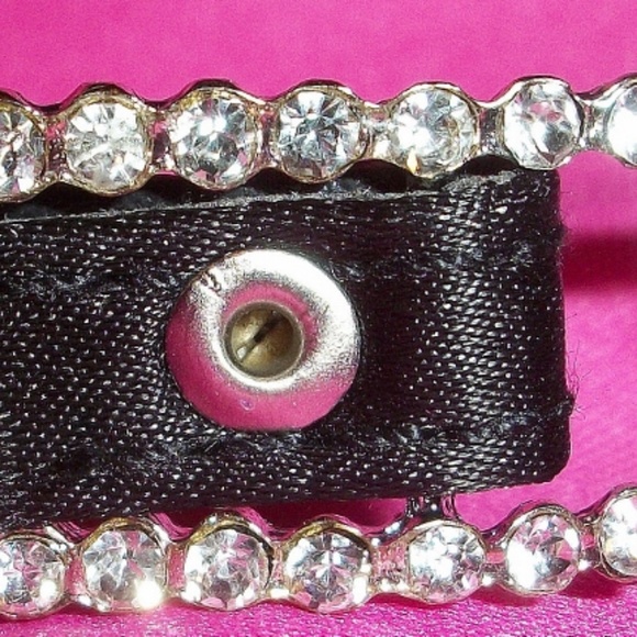 VINTAGE * PINK & BLACK * STRAPLESS SATIN DRESS 24 - Picture 7 of 8